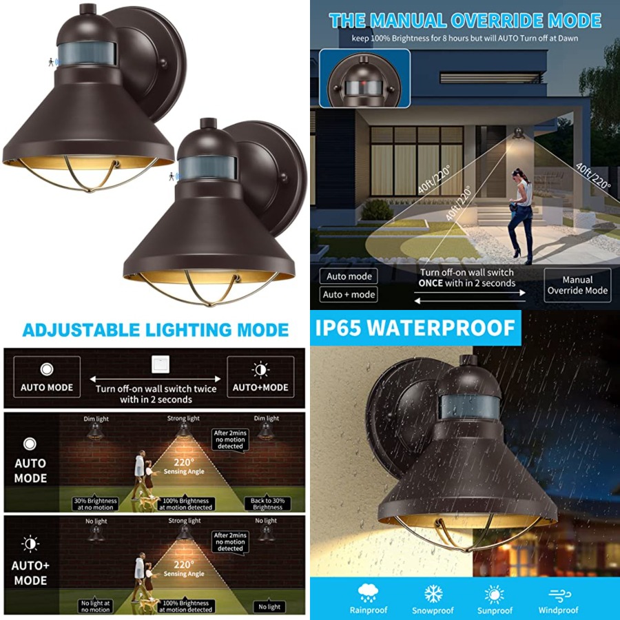 Outdoor Lighting Solar - Комплект из 2 уличных светодиодных настенных