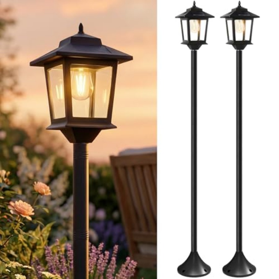 Outdoor Lighting Solar - Уличные солнечные светильники на столбах, комплект
