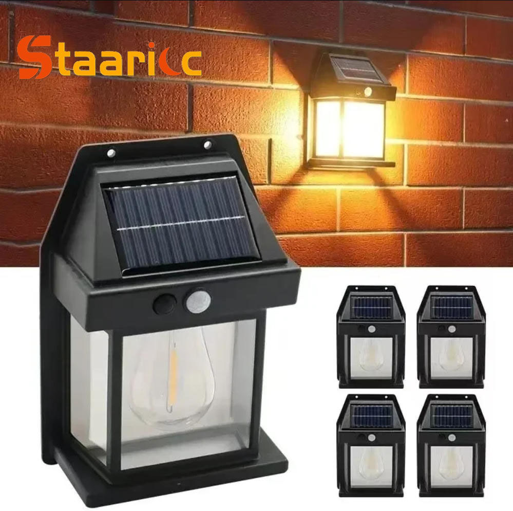 Outdoor Lighting Brands - Уличный солнечный настенный светильник с датчиком