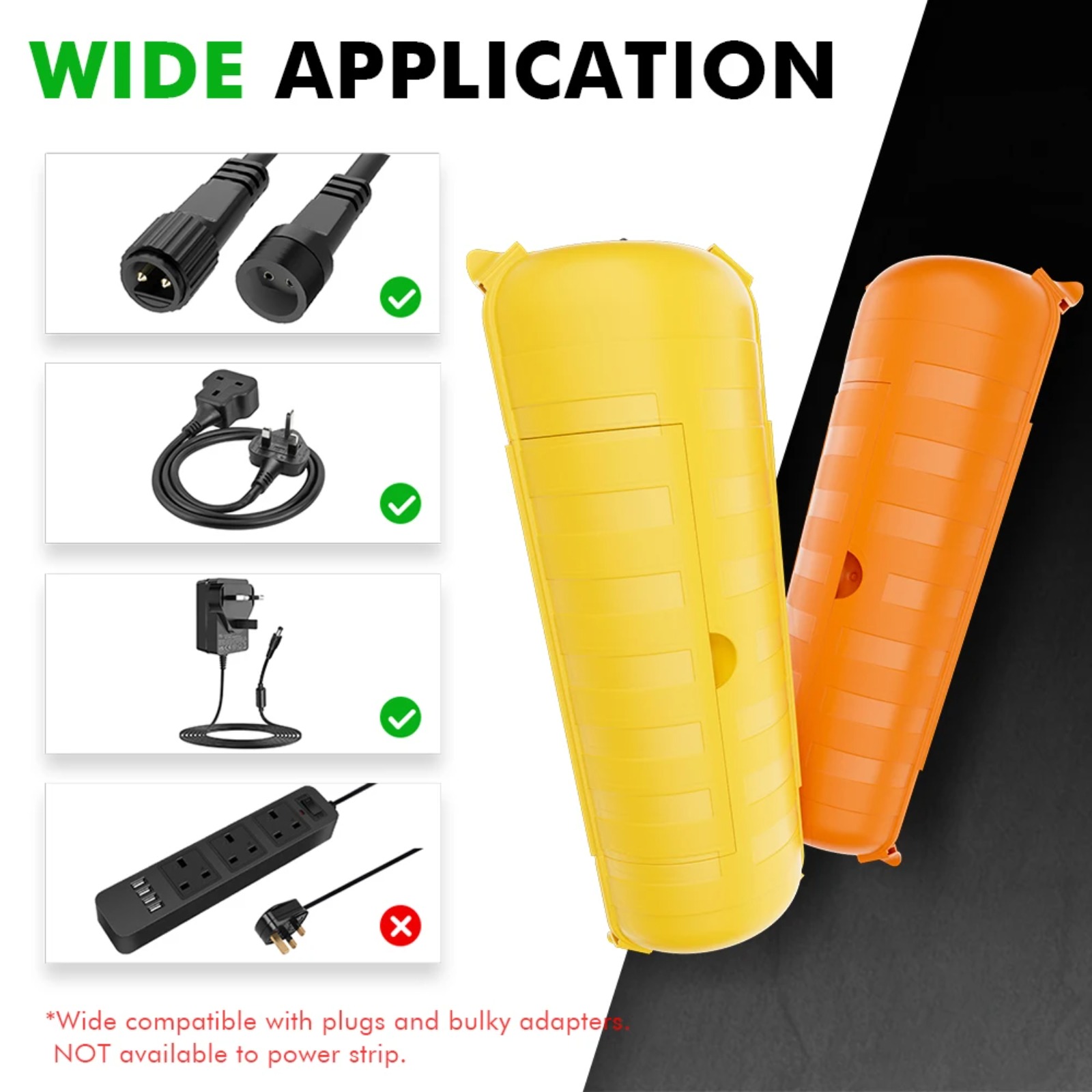 Outdoor Lighting Extension Cord - Защитный кожух IP44 для уличных удлинителей