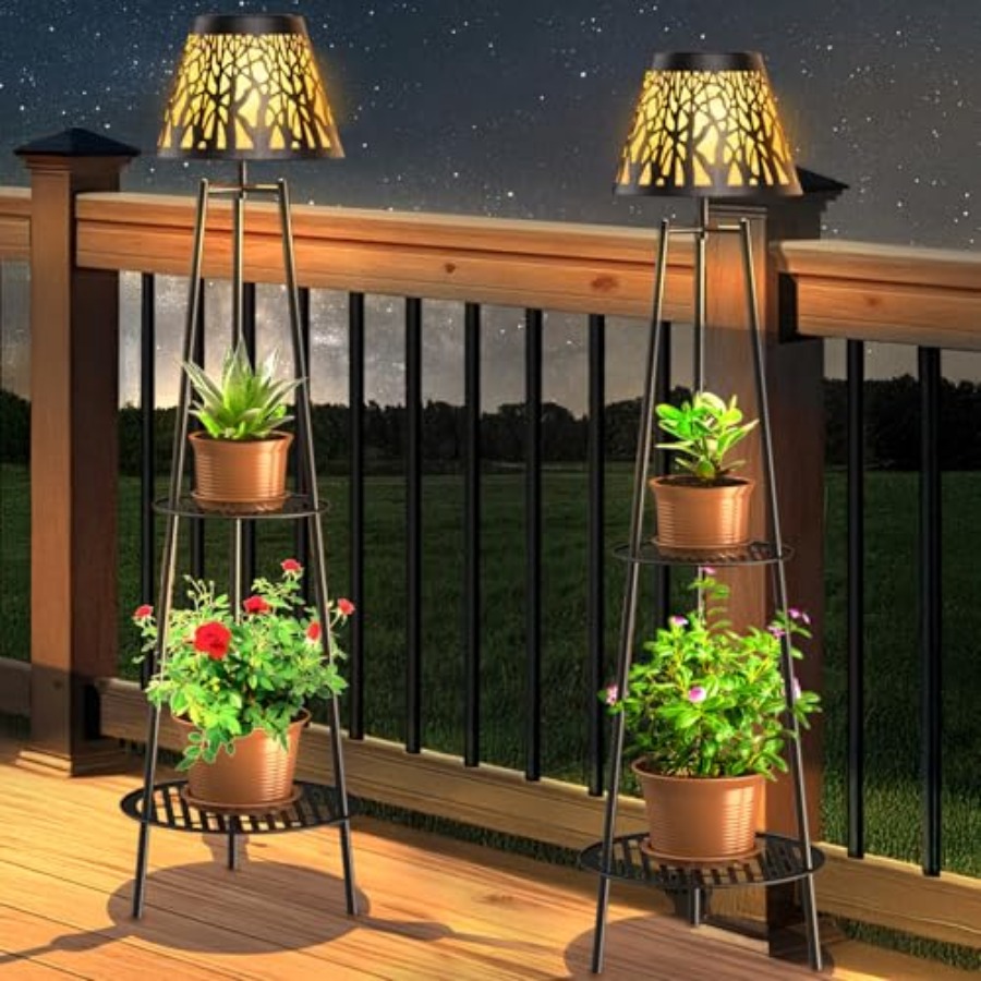 Outdoor Lighting Solar - Комплект из 2 уличных солнечных светильников-столбиков
