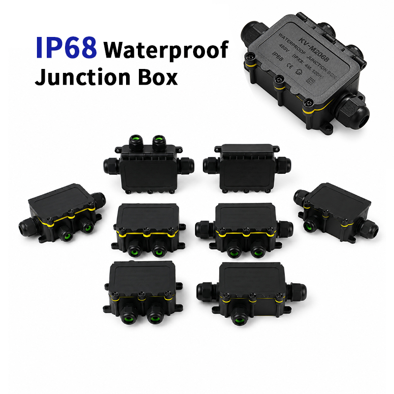 Outdoor Lighting Extension Cord - Водонепроницаемая соединительная коробка IP68, 2-8-позиционная, 6-контактный