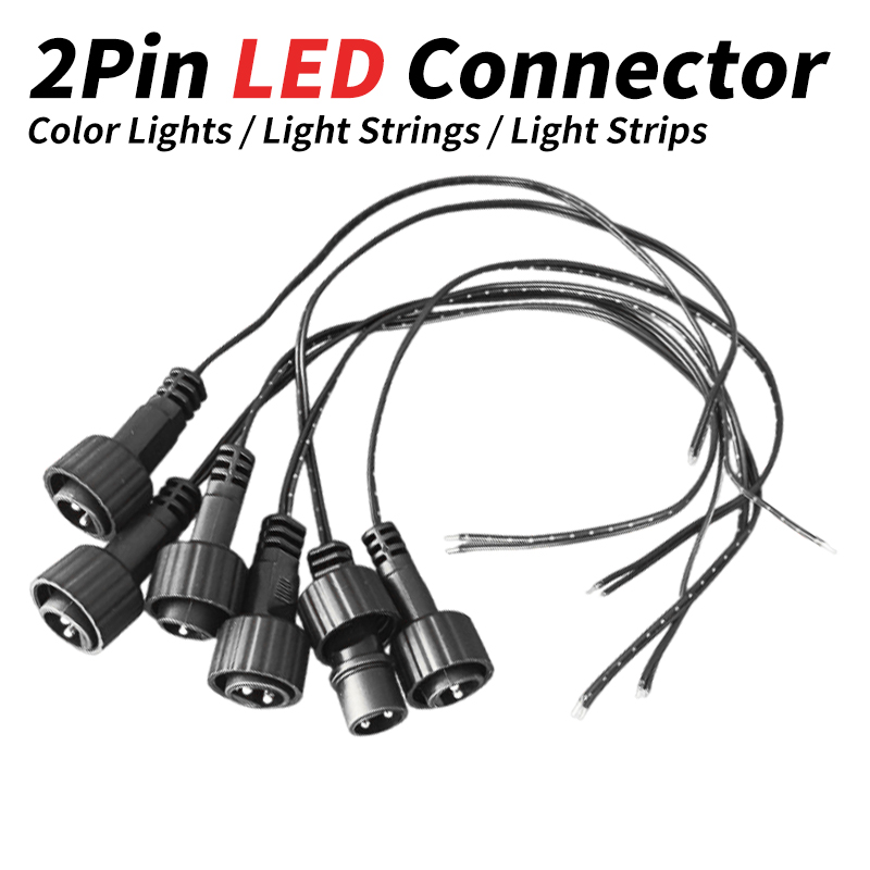 Outdoor Lighting Extension Cord - 2-контактный светодиодный разъем с кабелем 25
