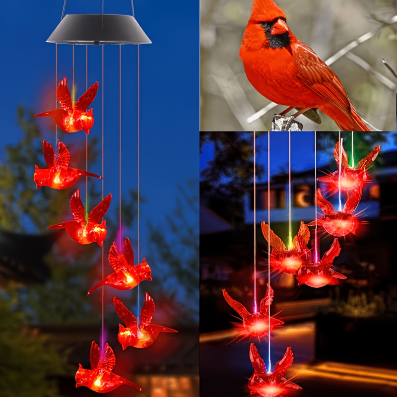 Outdoor Lighting Solar - Солнечные светильники-колокольчики в виде пылающих птиц