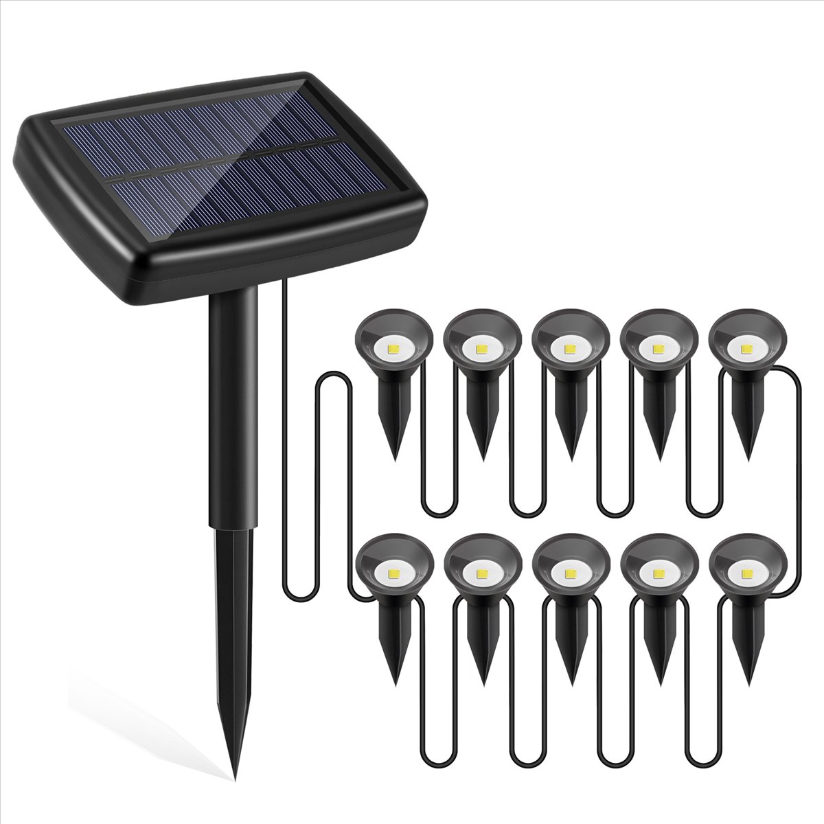 Y17A 10 в 1 Солнечные светильн – обзор и цена Solar Path Light