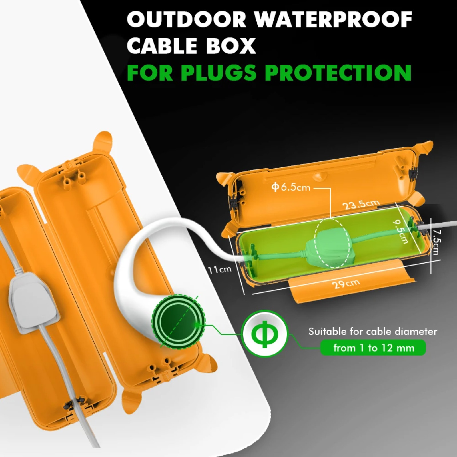 Защитный кожух IP44 для уличны – обзор и цена Outdoor Lighting Extension Cord