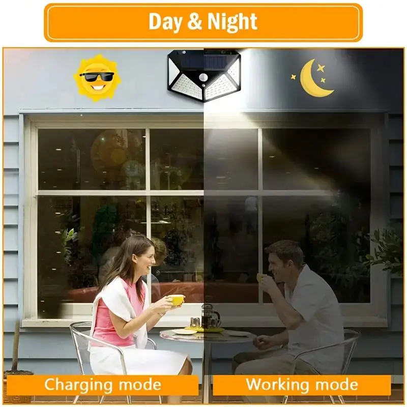 100-светодиодный уличный солне – обзор и цена Outdoor Lighting Solar